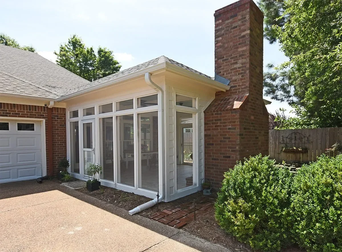 Orian Screened-In Porch & Fireplace