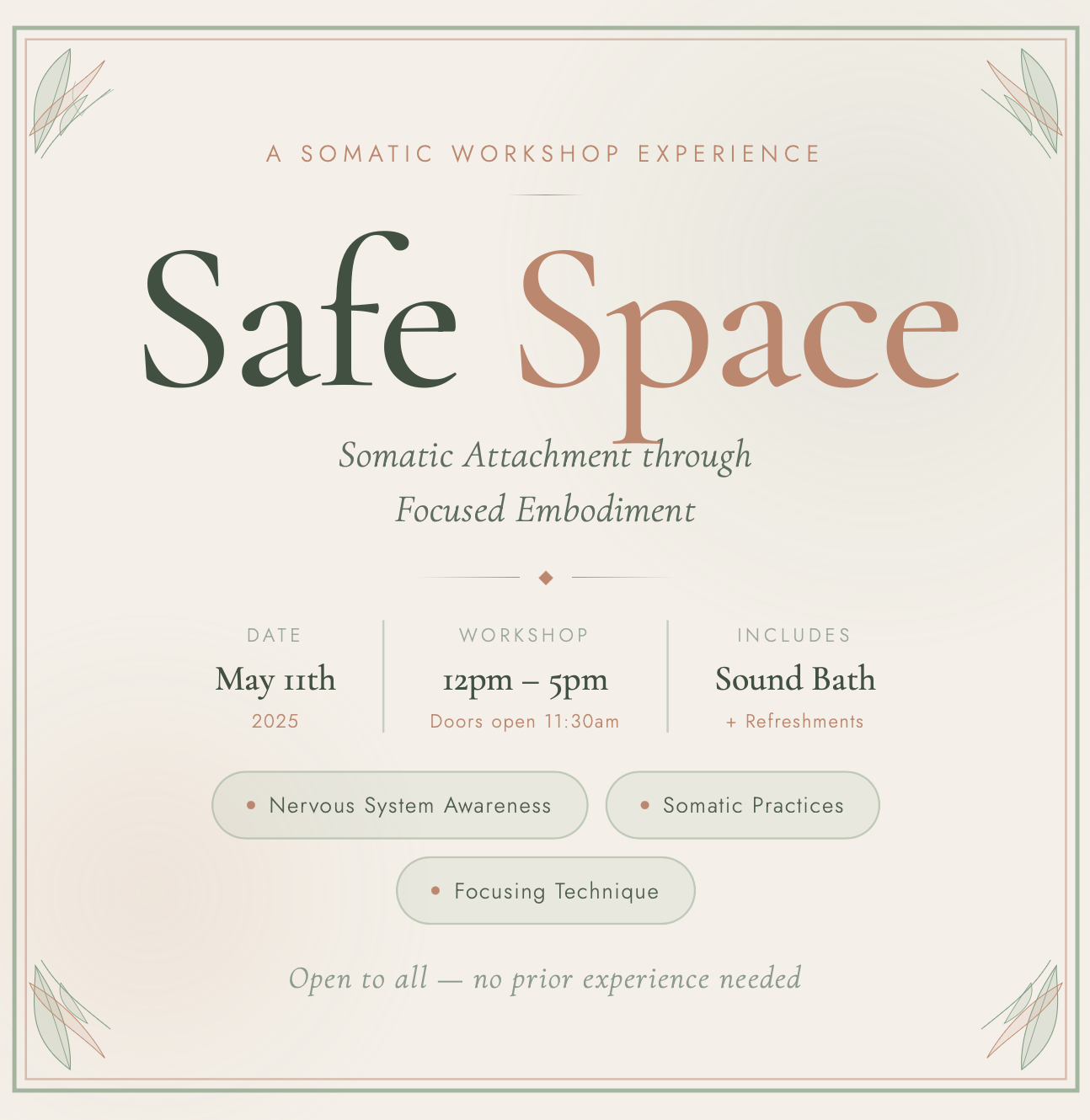 Safe Space Workshop