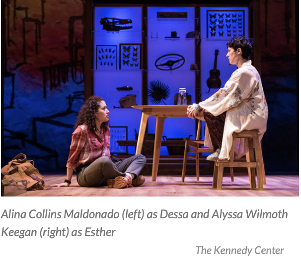 Digging Up Dessa/Kennedy Center for the Performing Arts
"And Alyssa Wilmoth Keegan gives us a lovely portrayal of the mother who is trying to protect her daughter by hiding the truth.
Keegan’s songs—ranging from the elegiac notes of “We Used To Be Th