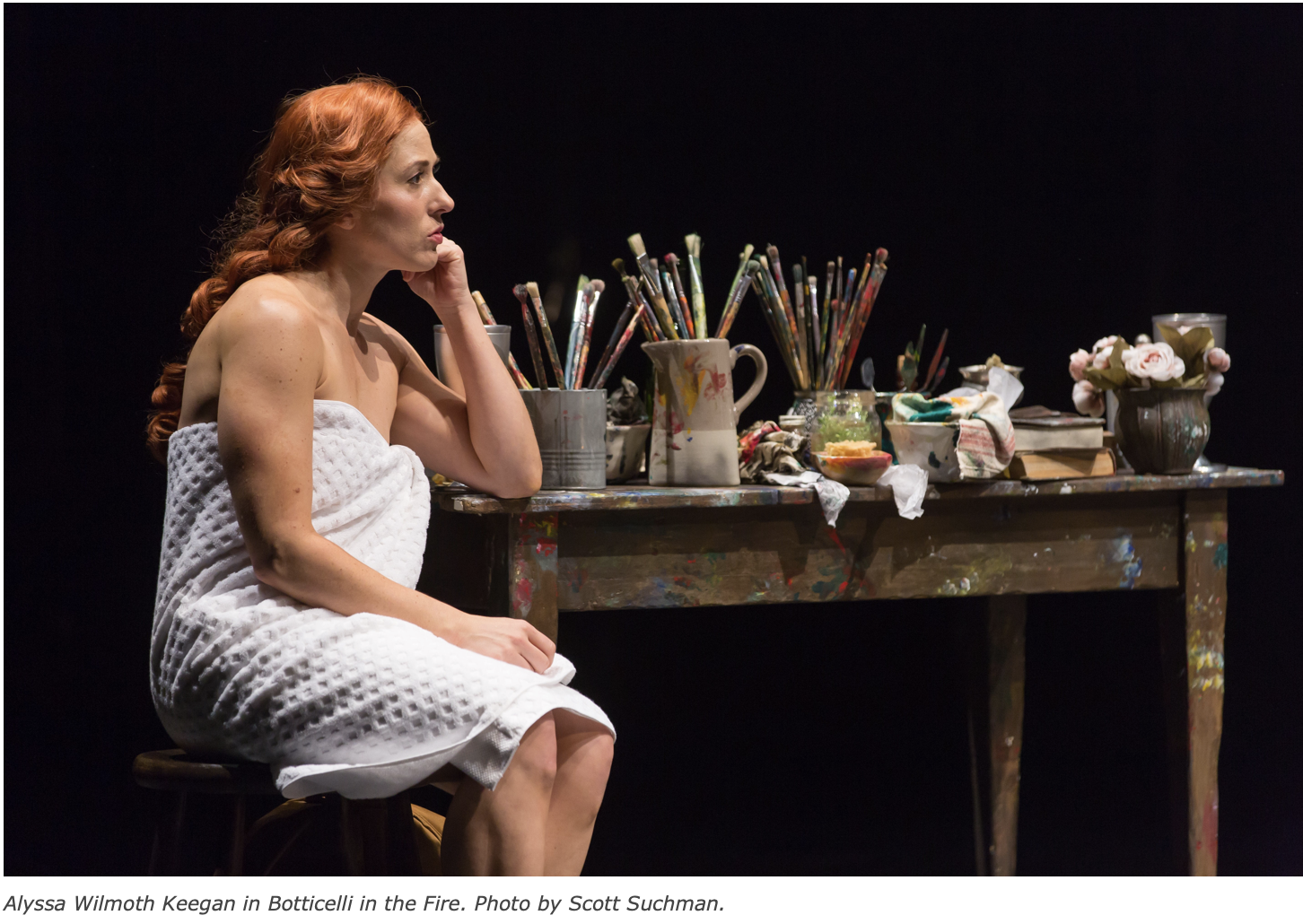 Botticelli in the Fire/Woolly Mammoth Theatre Co.
"As a woman of overlooked intelligence, Alyssa Wilmoth Keegan has a nice edge as Clarice"- Washington Post