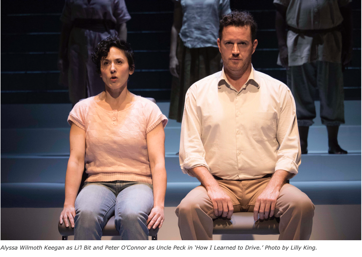 How I Learned to Drive/Roundhouse Theatre
"But what changed my mind about the play itself once it began was the precision with which Vogel’s script depicted each beat and breath in the progression of the uncle and niece’s relationship, and the meticu
