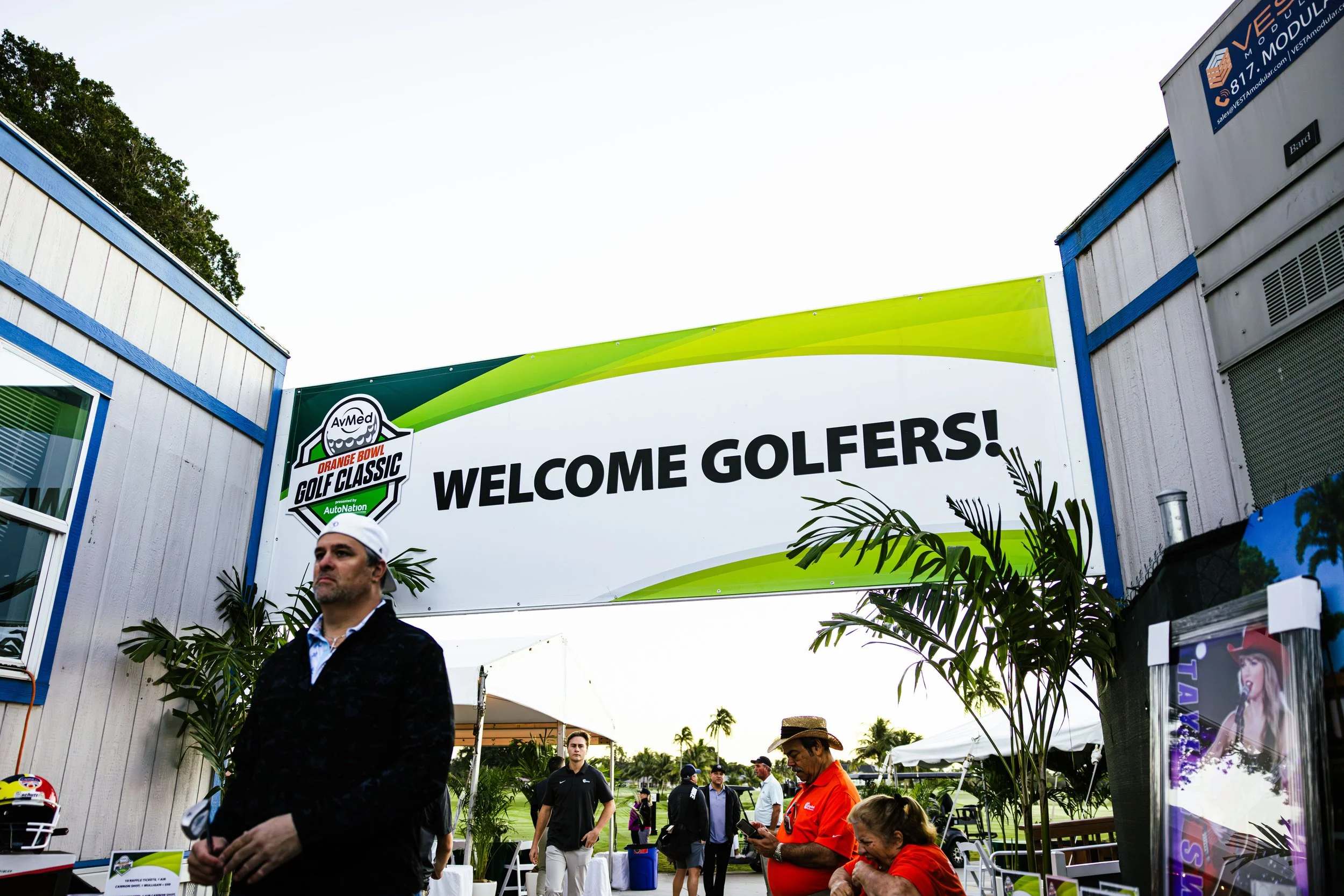 Orange Bowl Golf Classic Event Plant Rentals | Golf Tournament Hospitality Décor | Temporary Tropics