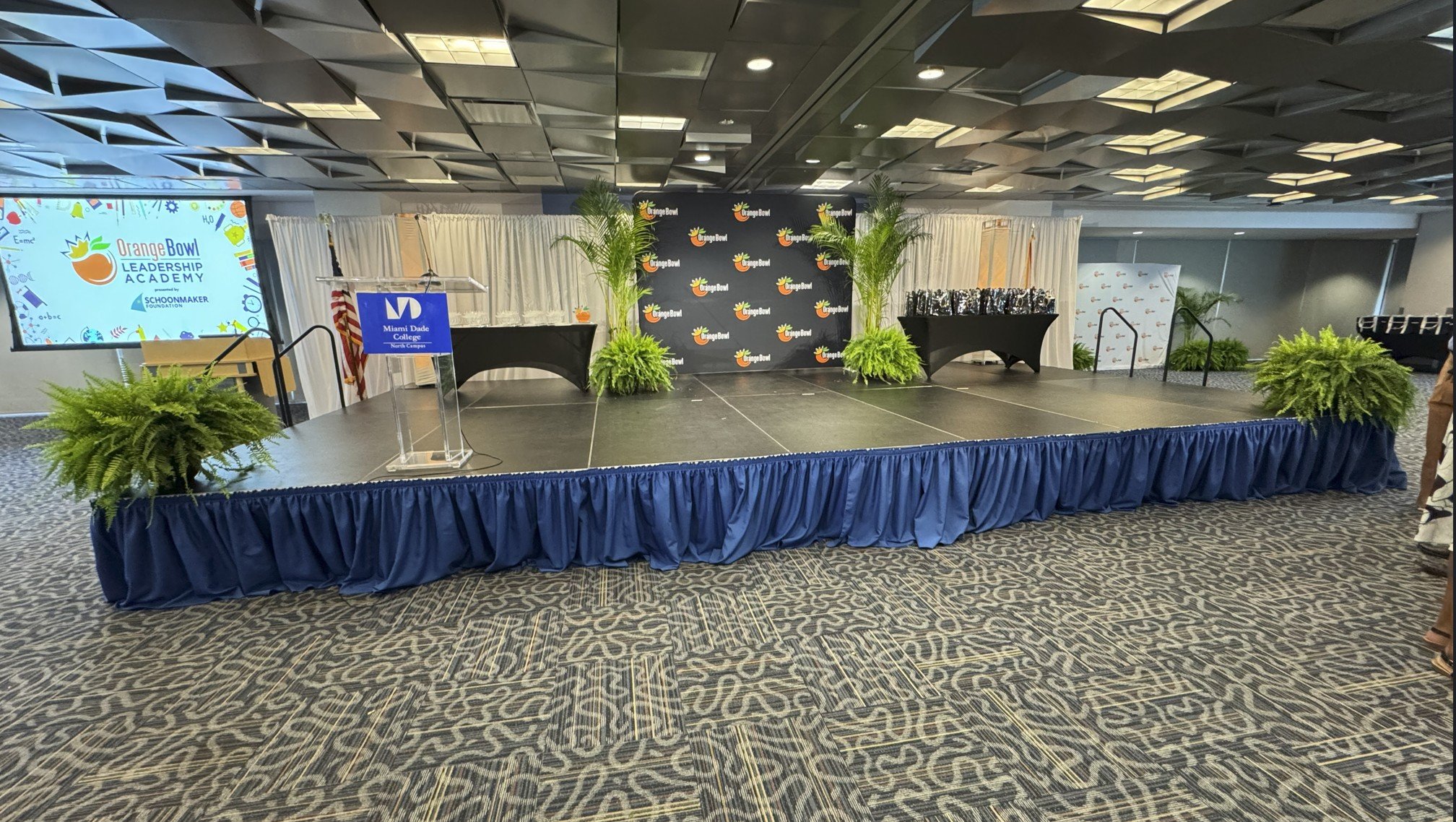 High-Impact Event Plant Rentals on a Budget: Orange Bowl Leadership Academy at Miami Dade College