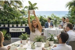 Plant Bingo for Hotels, Casinos + Corporate Events | Temporary Tropics