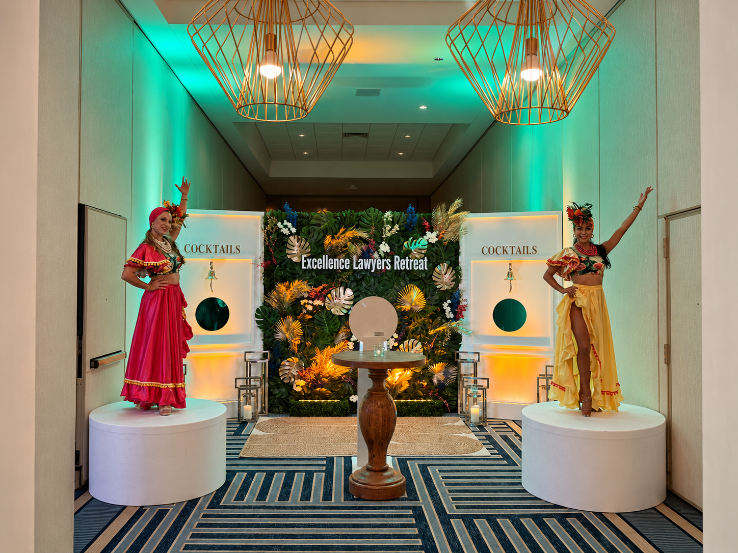 One Installation, Many Lives: Our Ring-a-Drink Wall and Foliage Backdrop