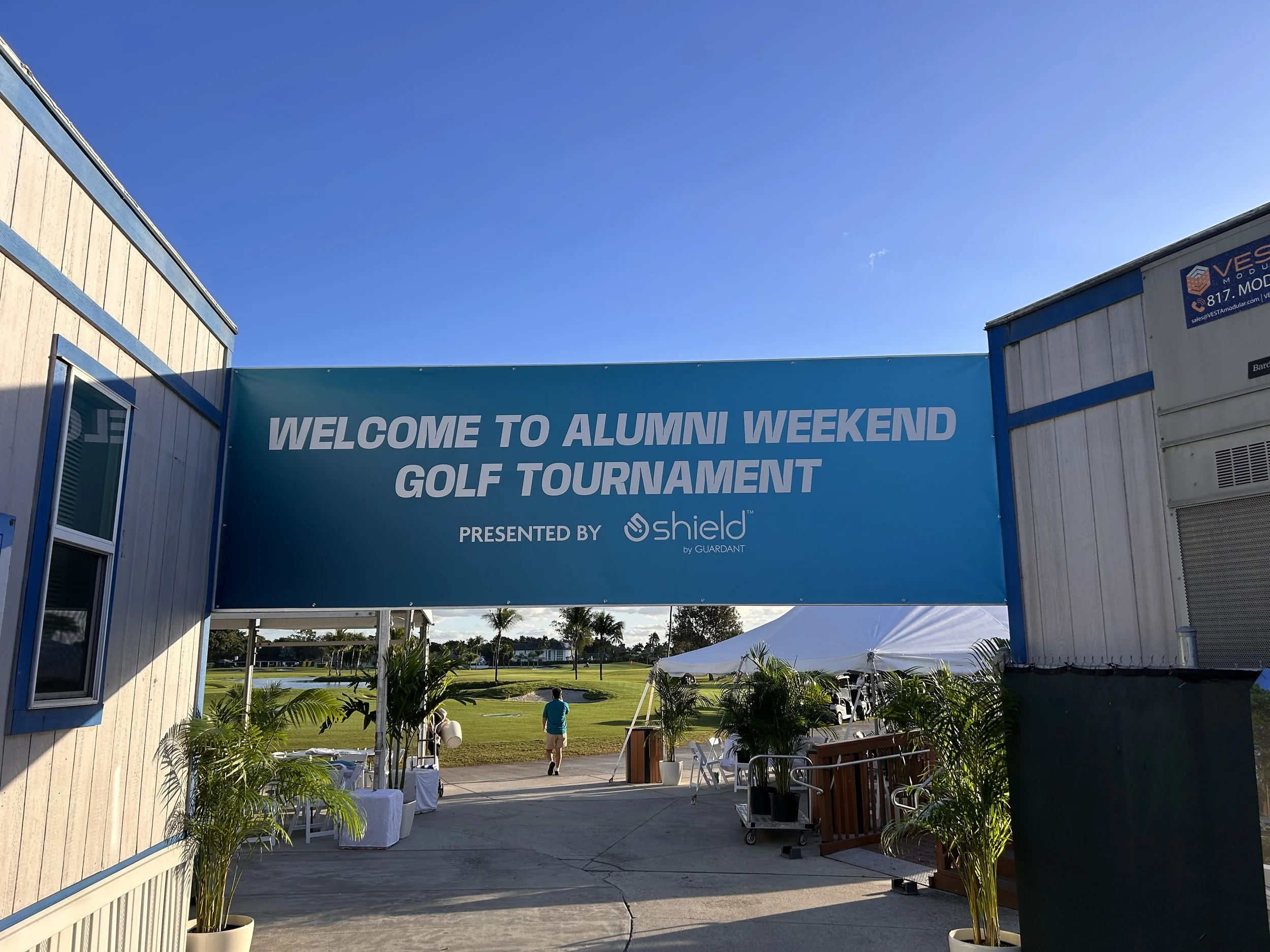 Temporary Tropics did the live foliage for the Miami Dolphins Alumni Foundation Golf Tournament at the Miami Lakes Golf Club in Miami - Florida in December 2025