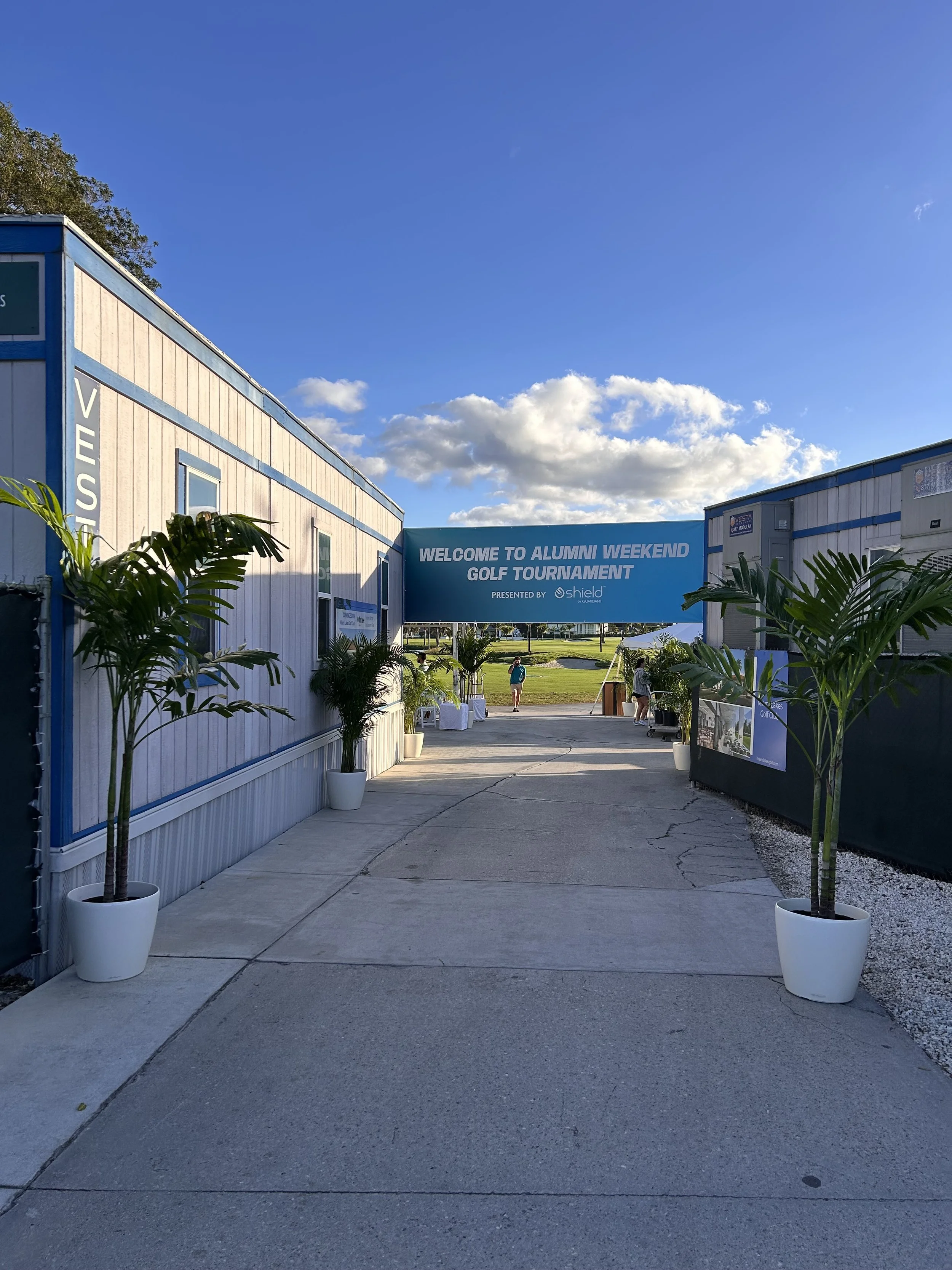 Temporary Tropics did the live foliage for the Miami Dolphins Alumni Foundation Golf Tournament at the Miami Lakes Golf Club in Miami - Florida in December 2025