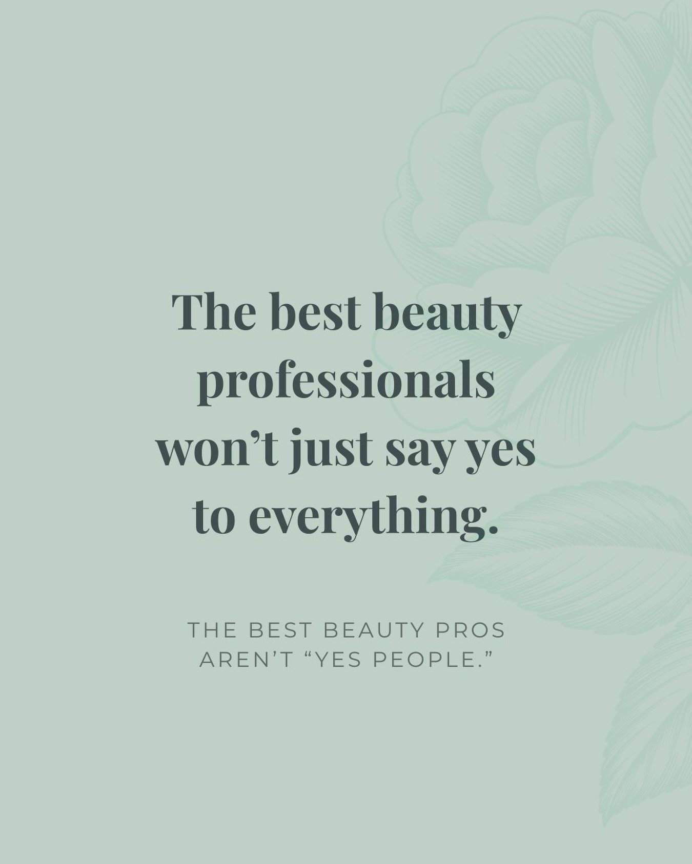 Unpopular opinion: not every client needs the trending service.

The realest thing a beauty professional can do isn&rsquo;t just tell you what you want to hear&hellip; it&rsquo;s helping you choose what actually works for YOU 💕

At Myrna Rose, our s