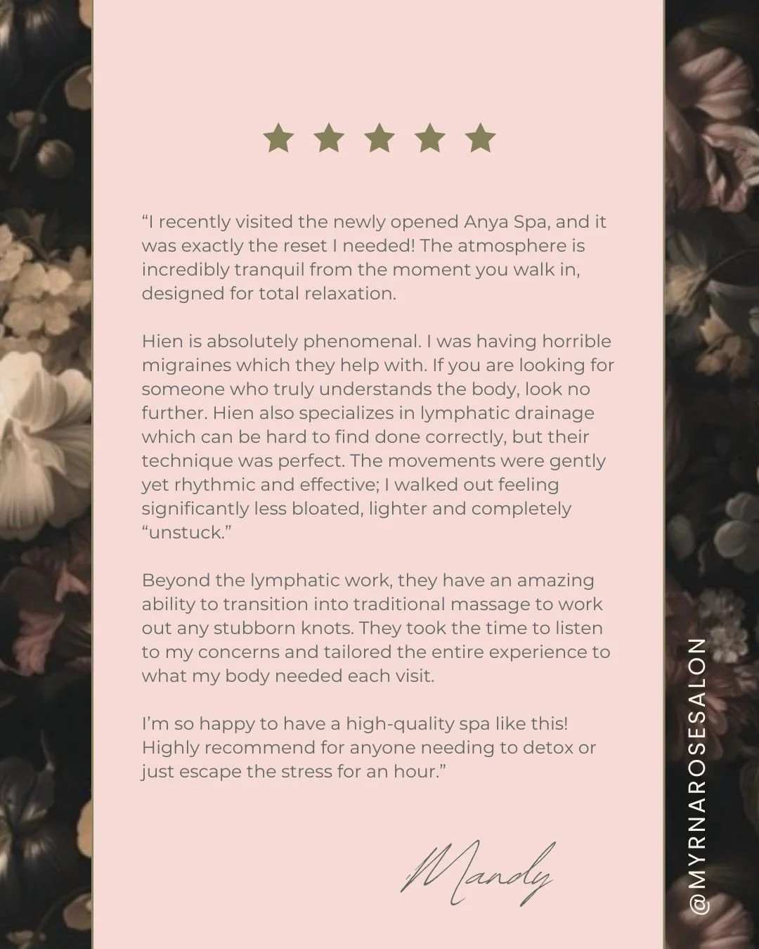 The reviews are in&hellip; and honestly? We get it&hellip; Hien is AMAZING ✨

#massagetherapist 
#austinmassage 
#huttomassage 
#lymphaticdrainage 
#ashiatsu