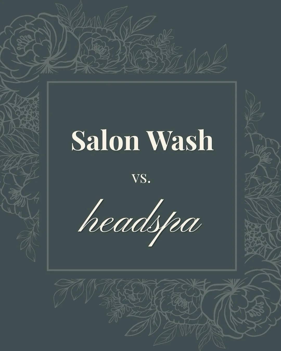 Not all washes are created equal&hellip;

A salon wash is perfect when you just need clean hair. But if your scalp needs attention and you want to focus on hair health, or your nervous system needs a reset... that&rsquo;s where headspa comes in.

And