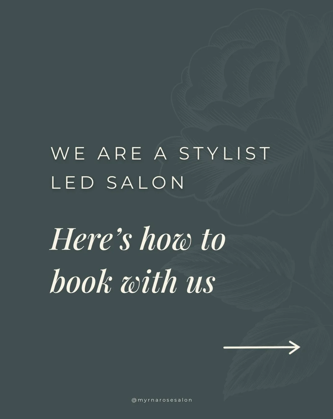 You&rsquo;re not booking &ldquo;the salon.&rdquo; You&rsquo;re booking your beauty professional 💕

At Myrna Rose we&rsquo;re a bit different. Each beauty creative in our space runs their own independent business, sets their own schedule, chooses the