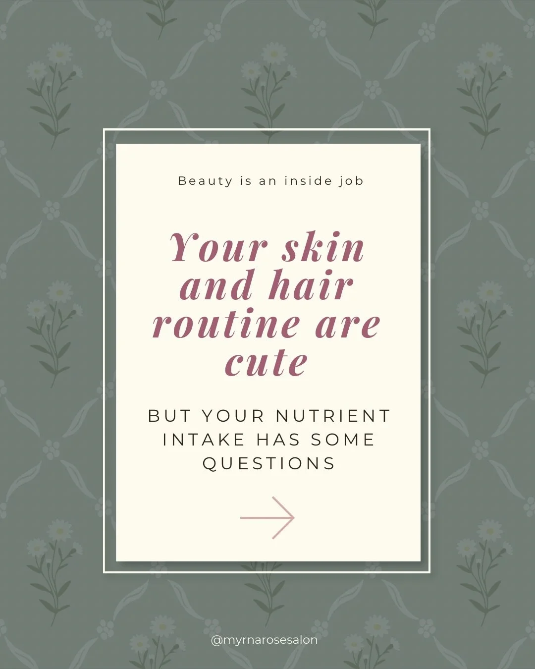 Your expensive products can only do so much 😬

Healthy hair and skin need something to work with, and that starts with nourishment.

Beauty really is an inside job.

#healthyhair
#healthyskin
#beautyfromwithin
#holisticbeauty
#huttowellness