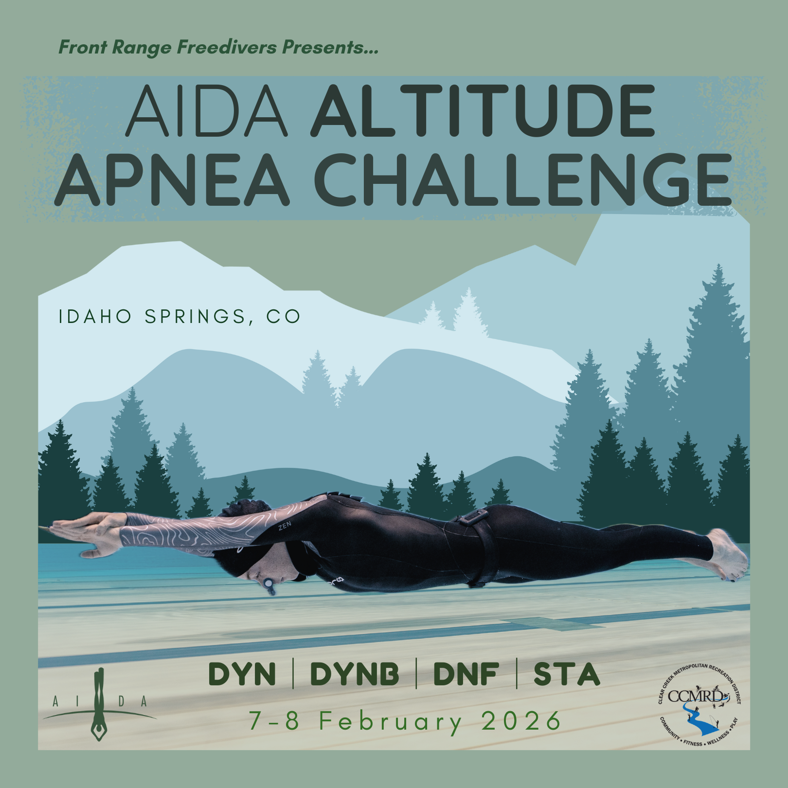 Altitude Apnea Challenge Event Poster