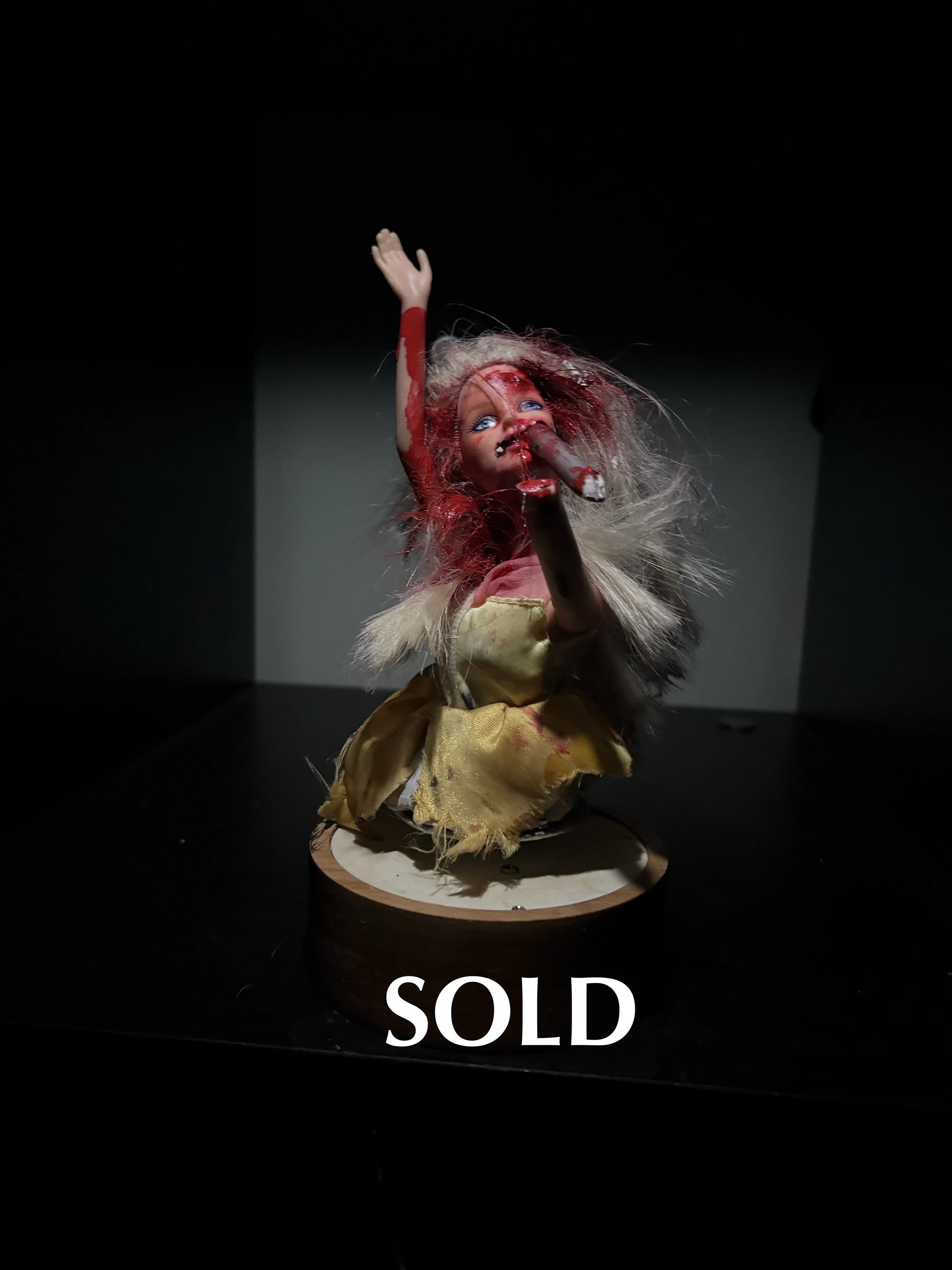 SOLD-Impaled Barbie