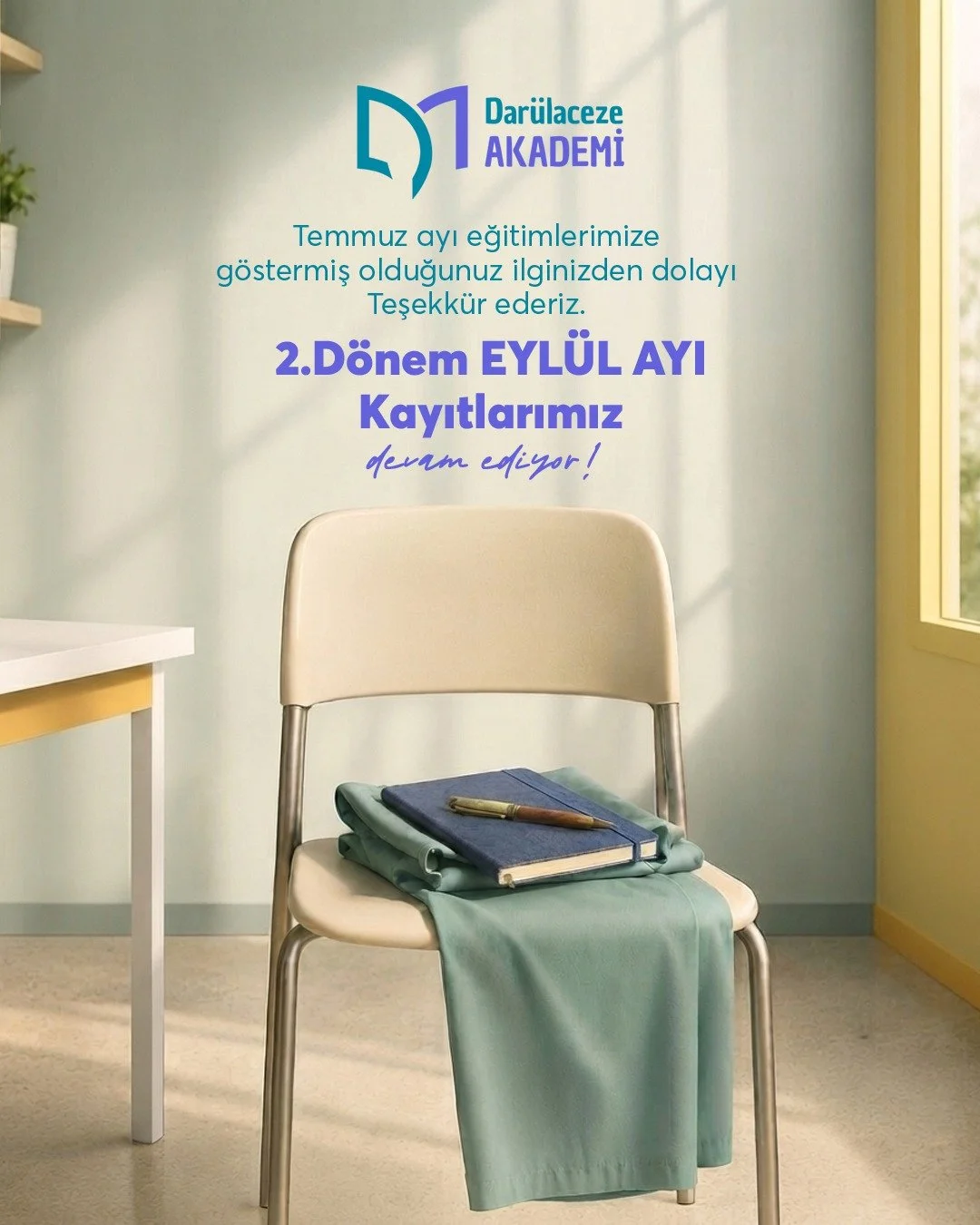🤝 Temmuz ayında d&uuml;zenlediğimiz hasta ve yaşlı bakım eğitimlerine g&ouml;stermiş olduğunuz değerli ilgi i&ccedil;in teşekk&uuml;r ederiz.

Eyl&uuml;l ayı 2. d&ouml;nem hasta ve yaşlı bakım eğitimlerimizin kayıt s&uuml;reci devam ediyor.

📌 Kont