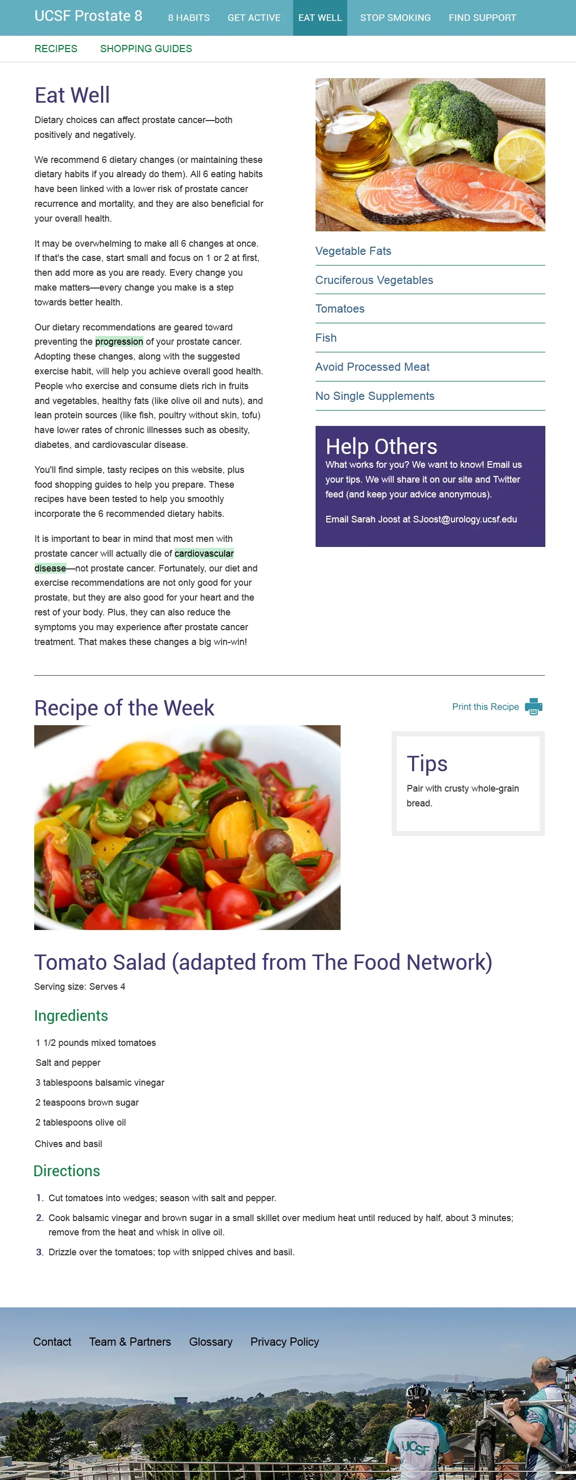 Eat Well: recipe and shopping guides