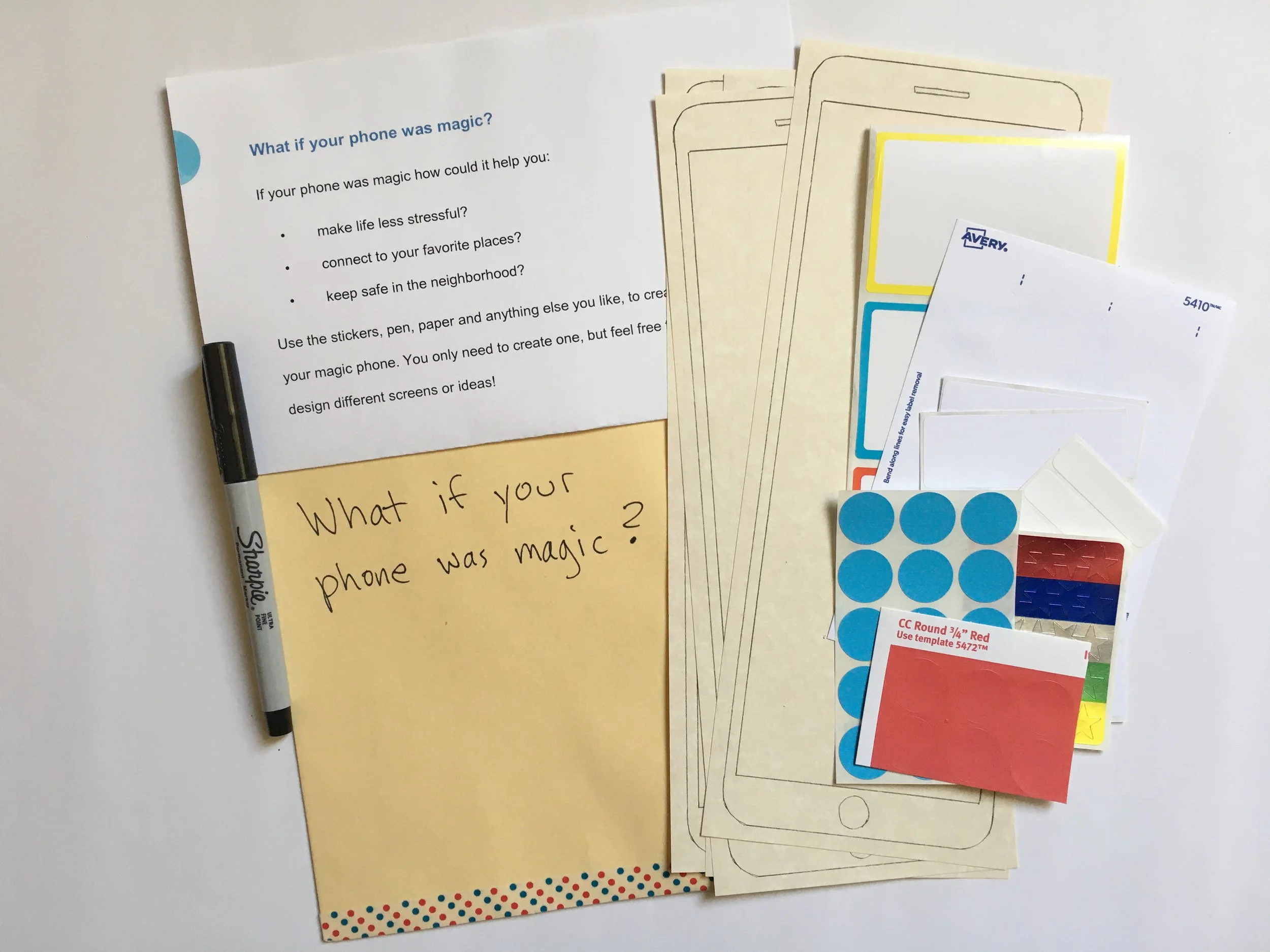 Magic Phone exercise in the packet