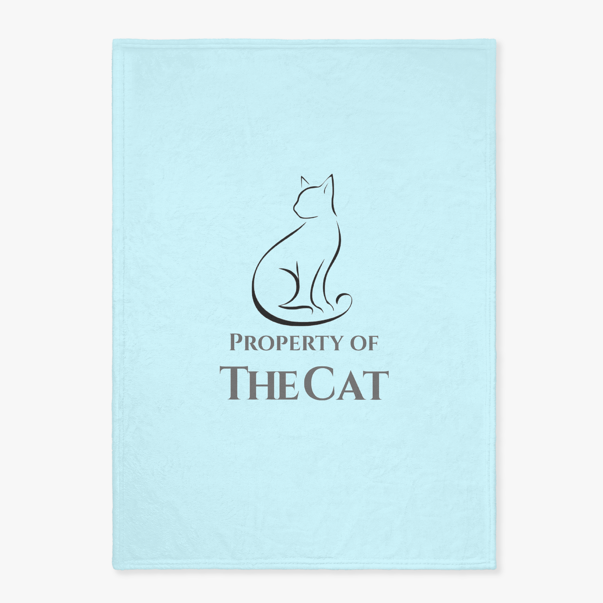 Property of The Cat- Small Fleece Cat Blanket