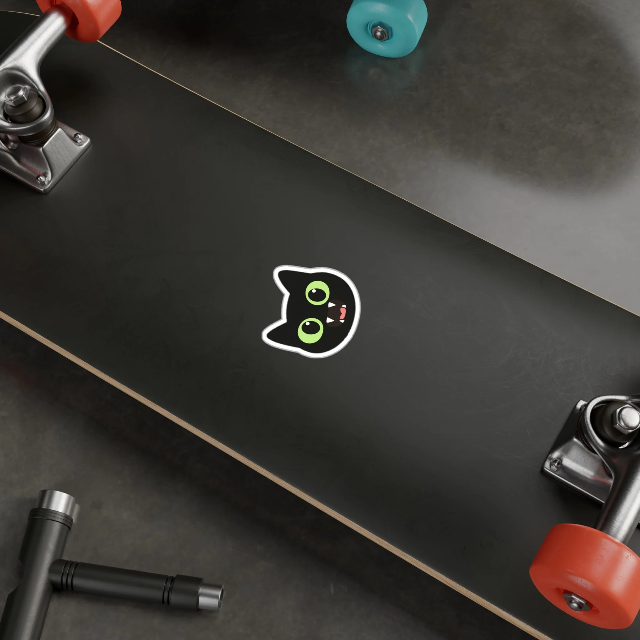 GMA Vinyl Cut Sticker on skateboard.png