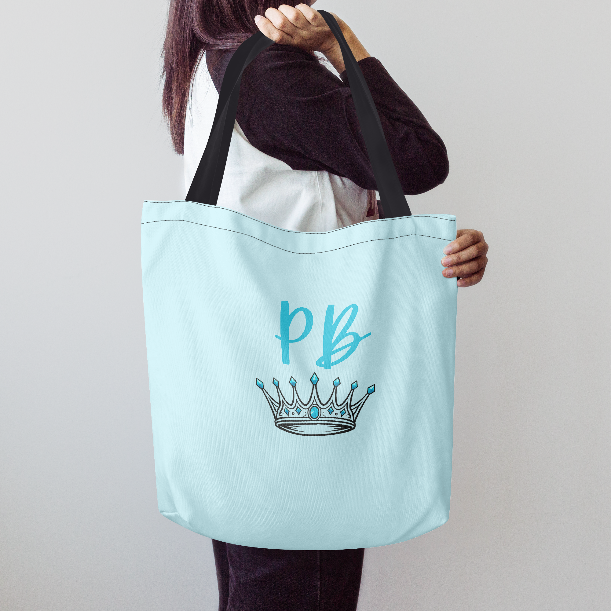PB Crown Large Beach Tote Bag