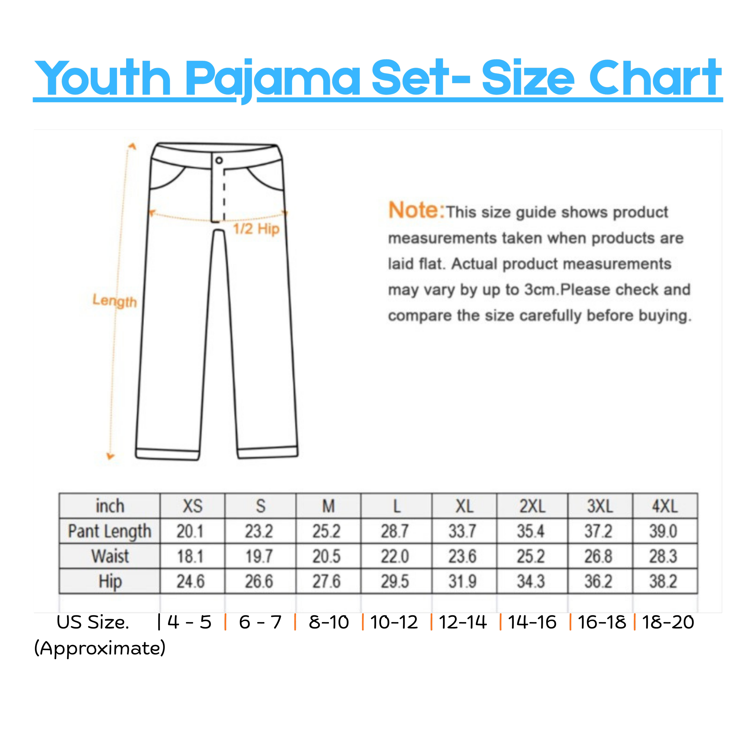 Youth Pajama Set- Size Chart NEW.png