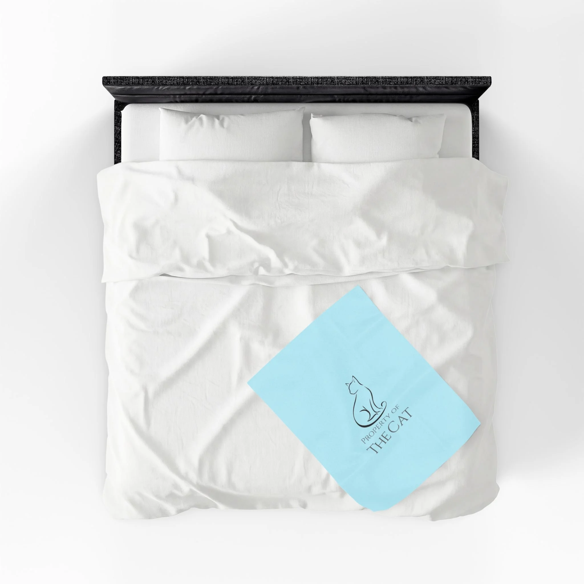 Prop of the cat blanket on queen bed mock.png