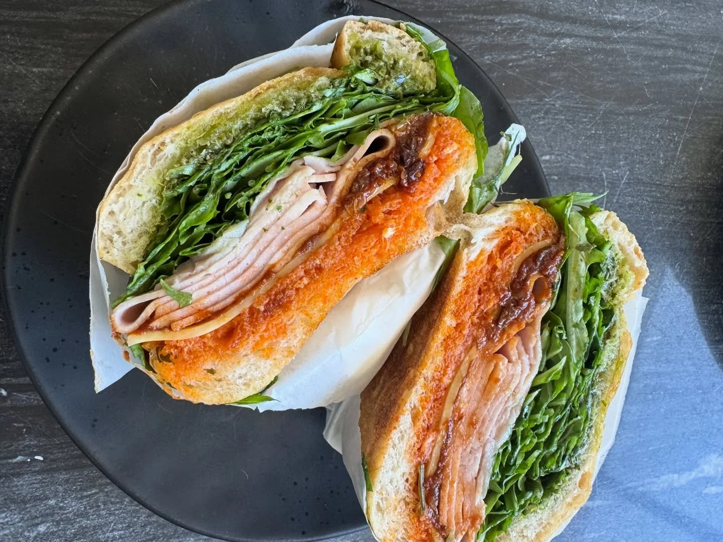 Let&rsquo;s talk about this sandwich i got from @nicos.melbourne 
 We flew a redeye from Bangkok and after not sleeping a wink, and seeing Nico&rsquo;s at the end of the block our Airbnb was located- i knew things were going to go well for us in Melb