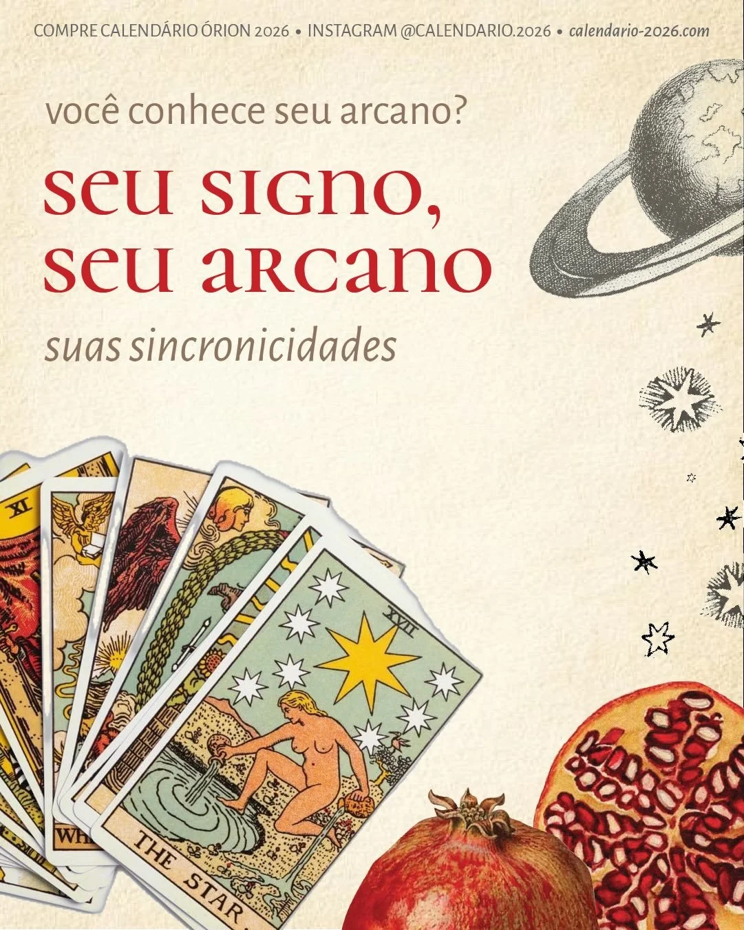 🔮Voc&ecirc; conhece seu arcano do tarot?

O tarot e a astrologia tem v&aacute;rios pontos de conex&atilde;o. Um deles &eacute; que temos um arcano maior correspondente ao Sol em cada signo. Voc&ecirc; conhece o seu?

Al&eacute;m disso, atrav&eacute;