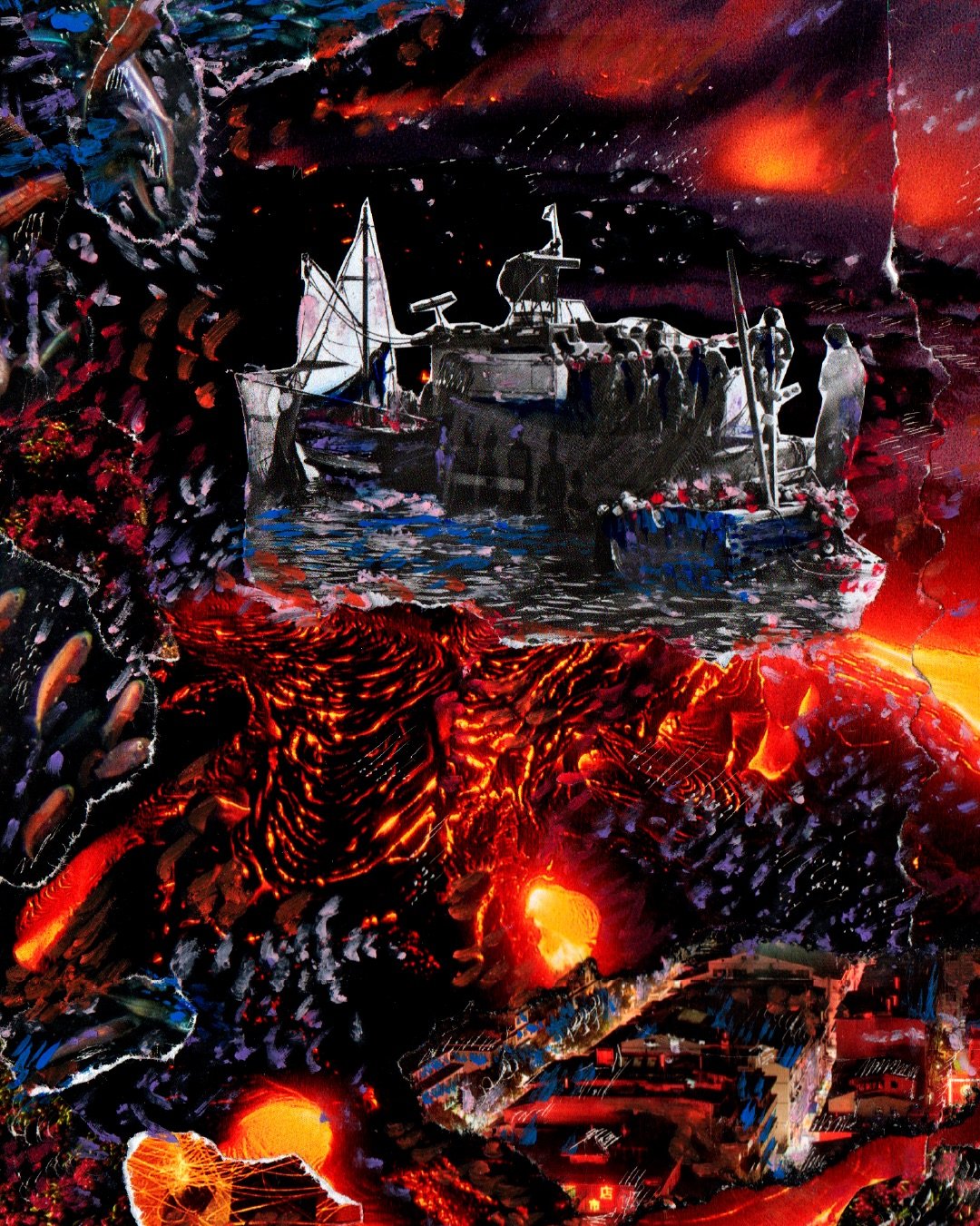 💥 Arte de Mar&ccedil;o🌜criada para representar a transi&ccedil;&atilde;o entre os arqu&eacute;tipos de Peixes ♓️ (A Lua) e de &Aacute;ries ♈️ (O Imperador) que acontece durante o m&ecirc;s marcando o ✨ANO NOVO ASTROL&Oacute;GICO✨ animadas para essa