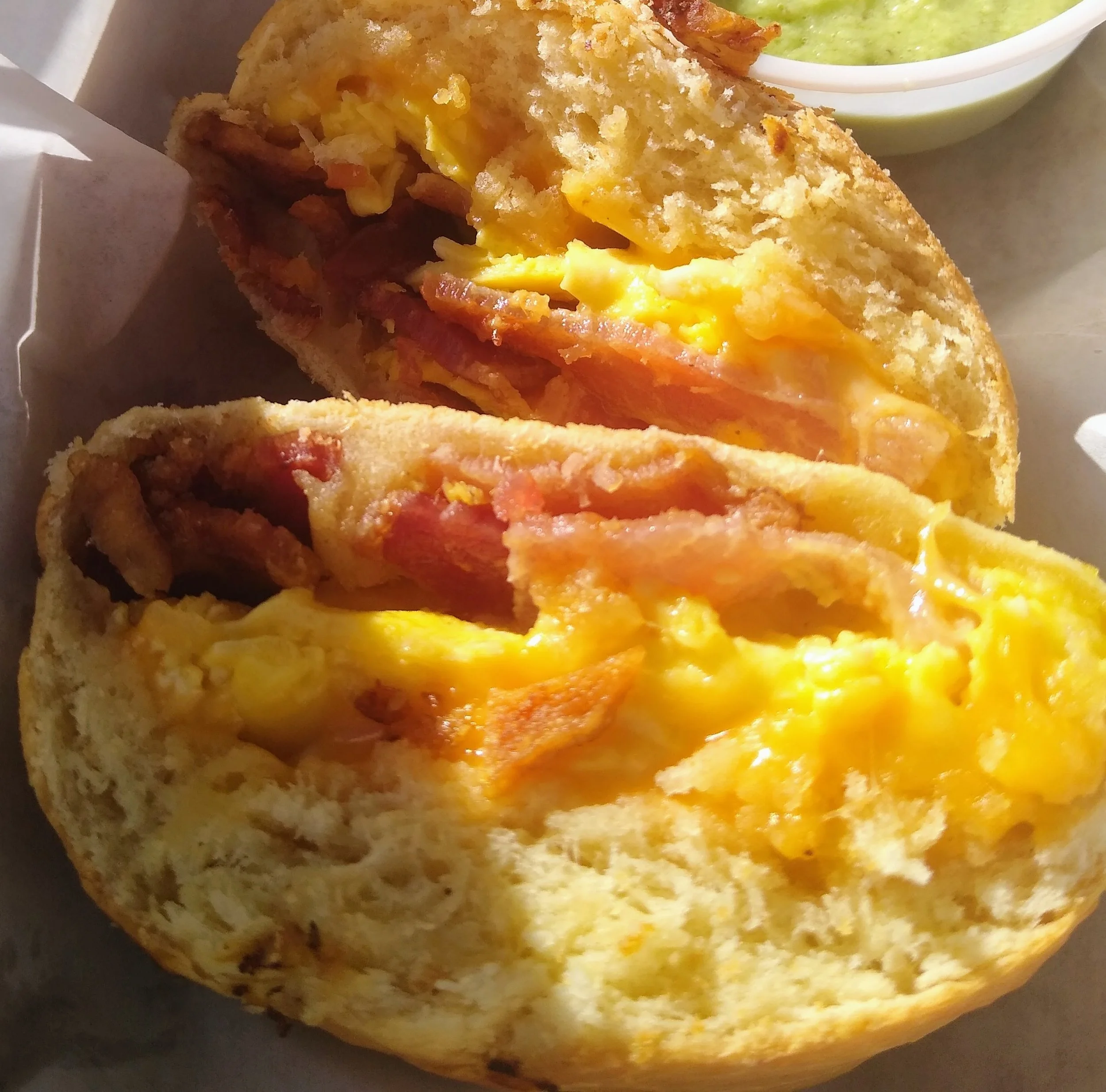 Bacon, Egg & Cheddar Kolache
