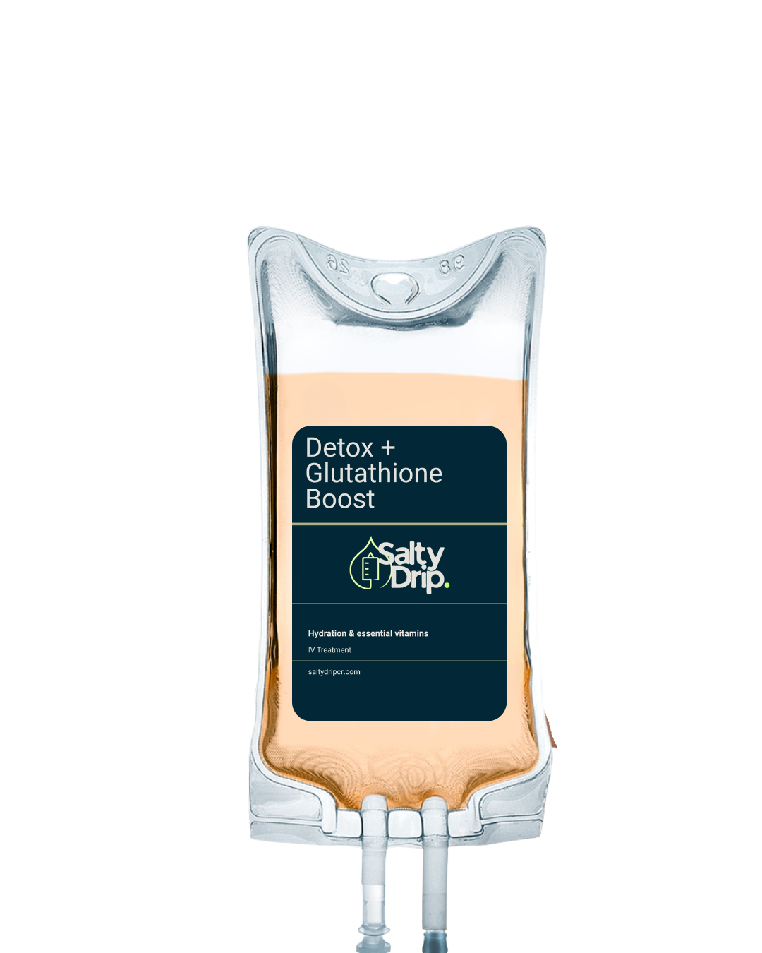 Detox and glutathione IV therapy designed to support cellular detoxification and skin health, administered by Salty Drip’s physician-led mobile clinic in Tamarindo, Costa Rica