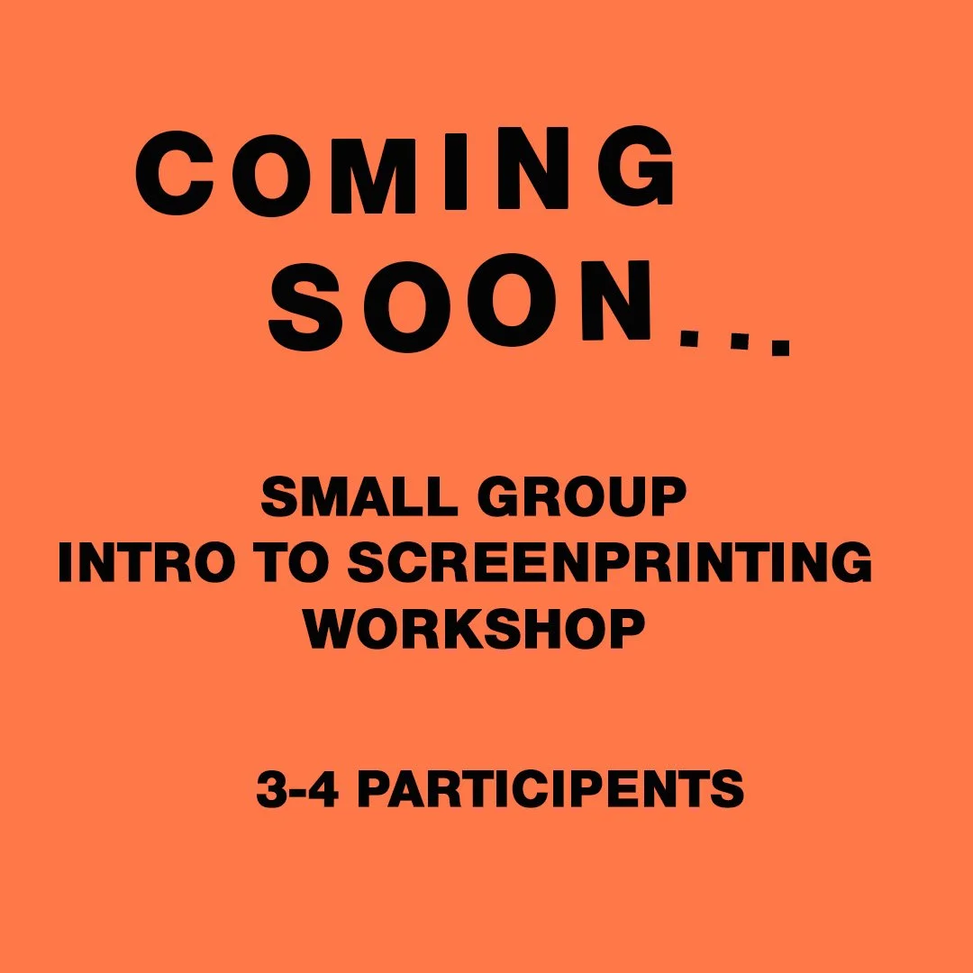 Small Group / Private Intro to Screen Printing Workshop