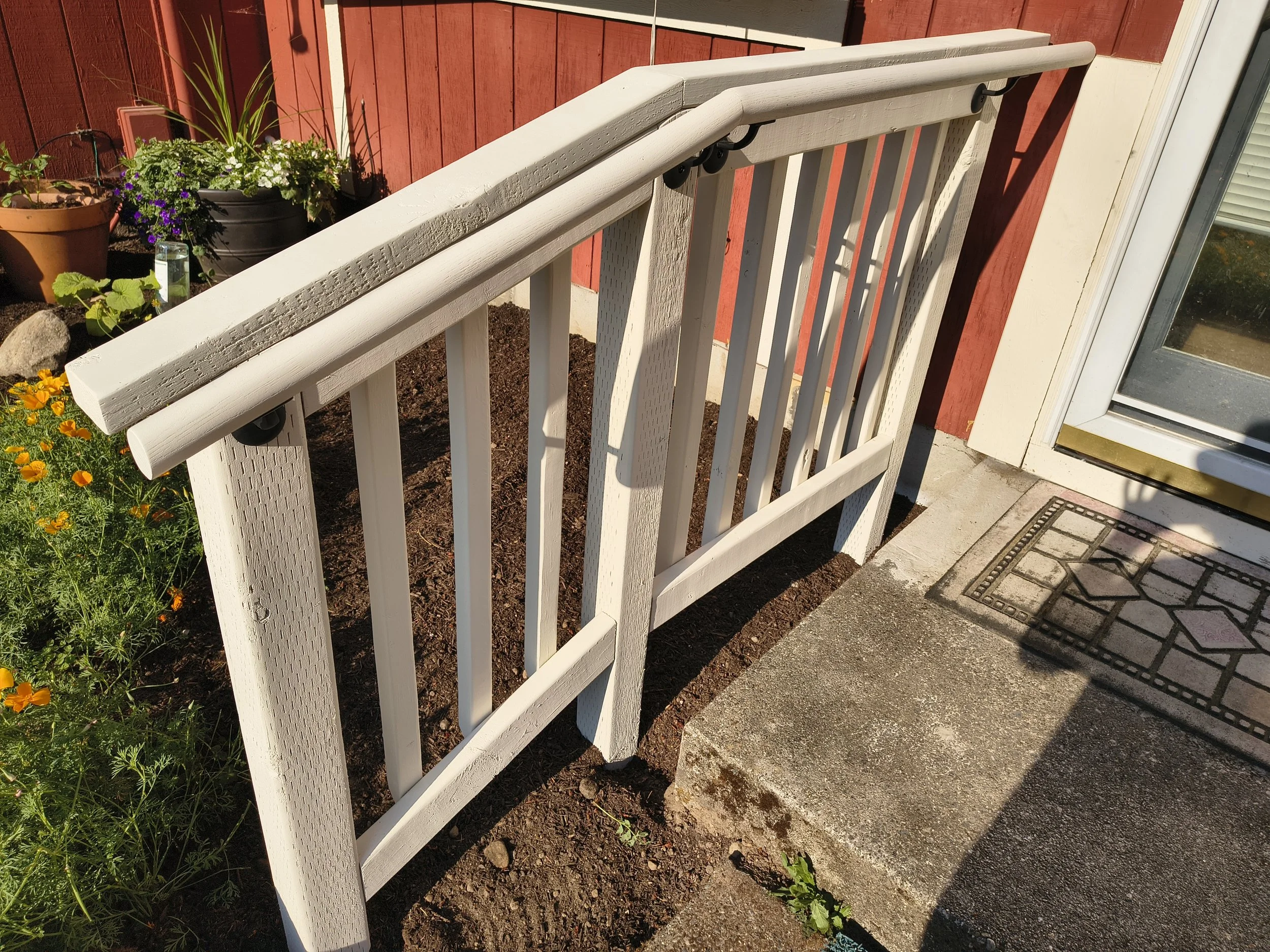 Front step railing: build, install, and paint