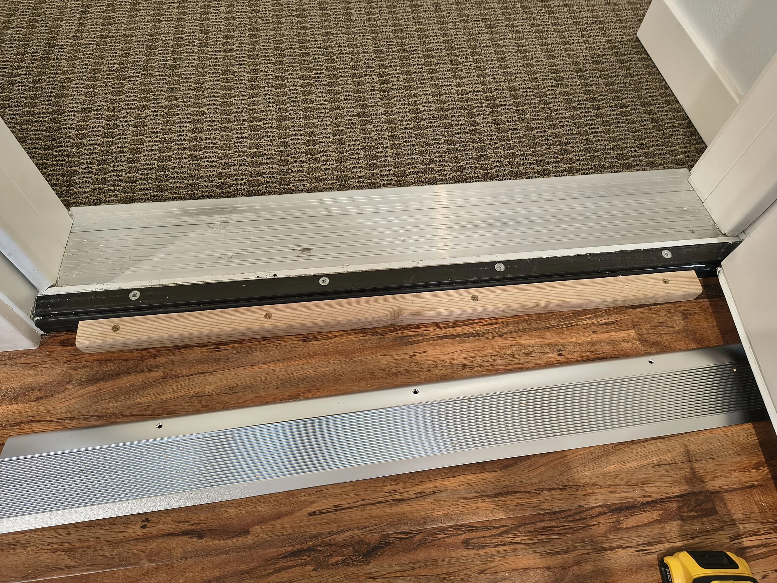 Install floor transition