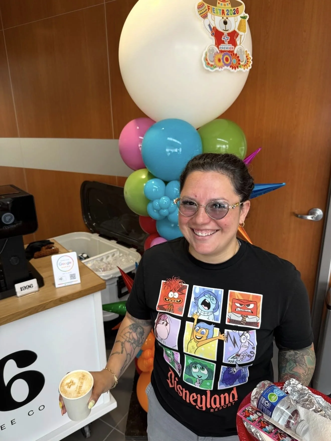 happy coffee guest at a san antonio coffee catering event