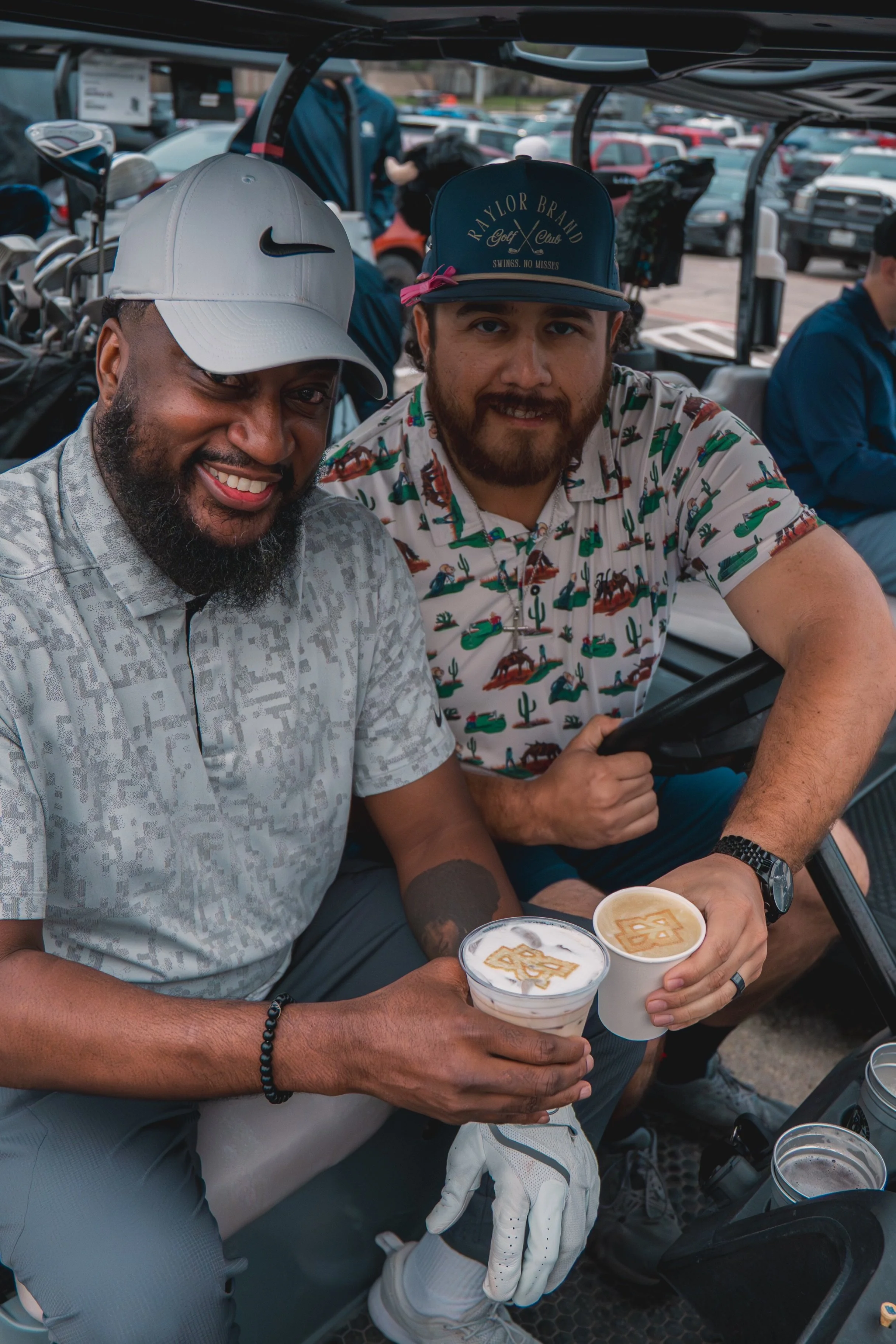 Custom lattes for San Antonio golf event