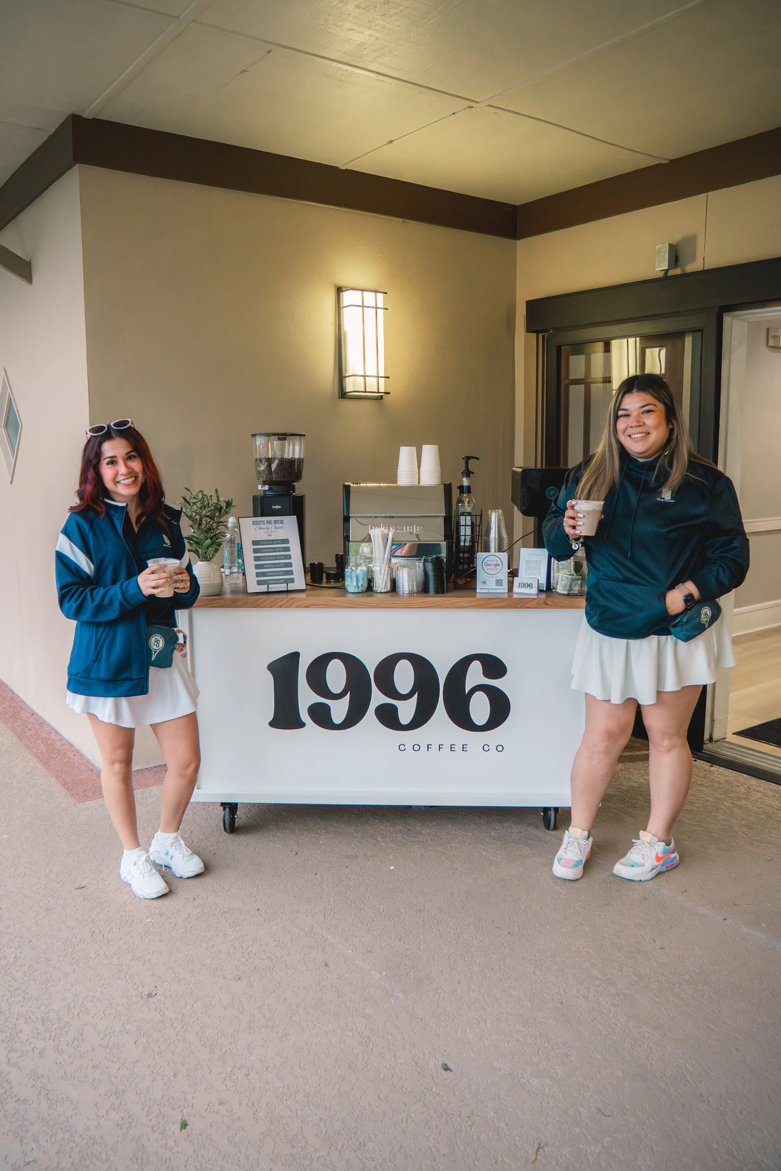 custom branded coffee cart catering for san antonio brand event