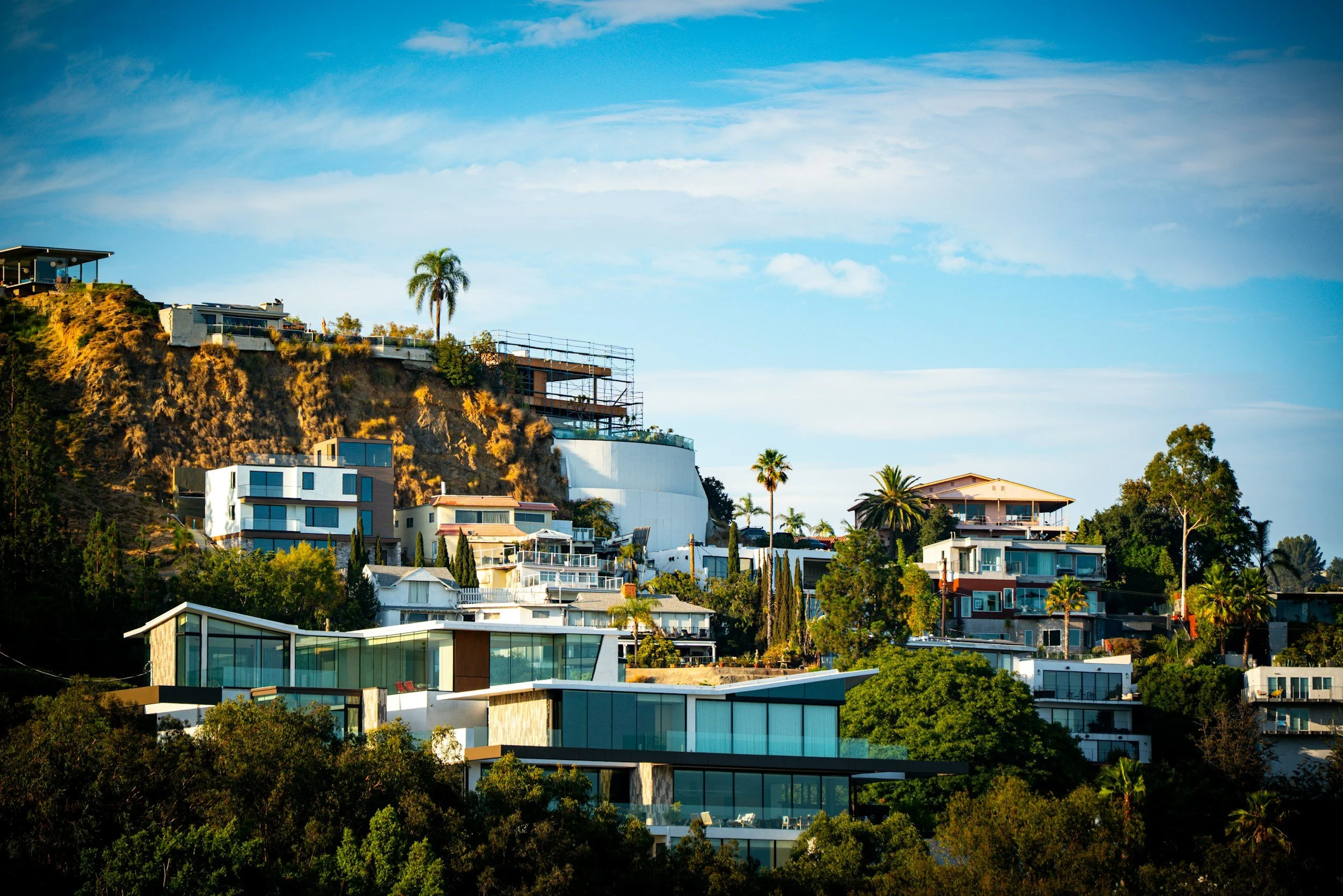 Hillside residential neighborhood in West Hollywood, Los Angeles
