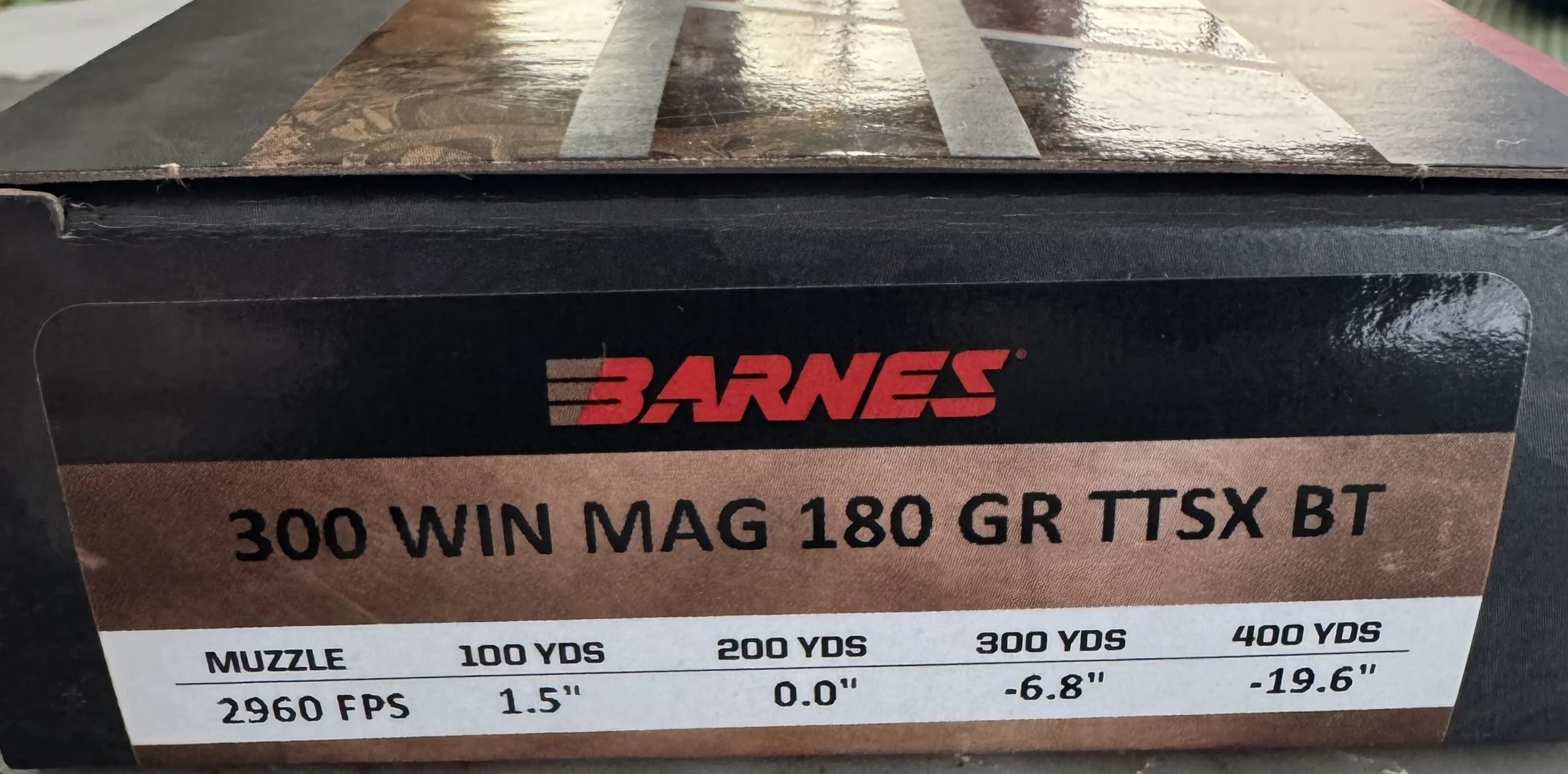 Barnes 300 Win Mag 180 GR TTSX BT