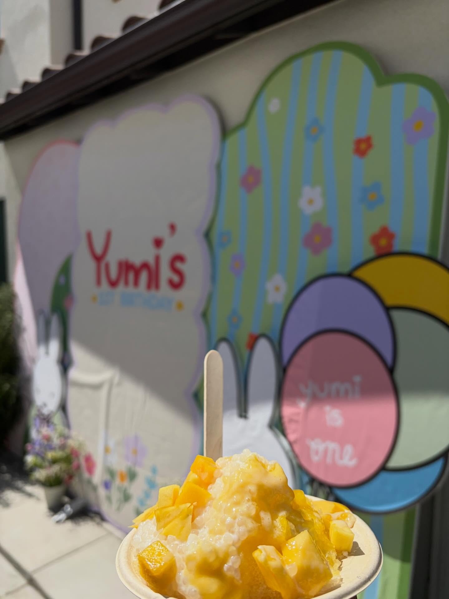 mango sago shave ice at a first birthday party for Yumi 🥳🐰 

#birthdayparty #dessert #dessertcatering #summertreats #colddessert