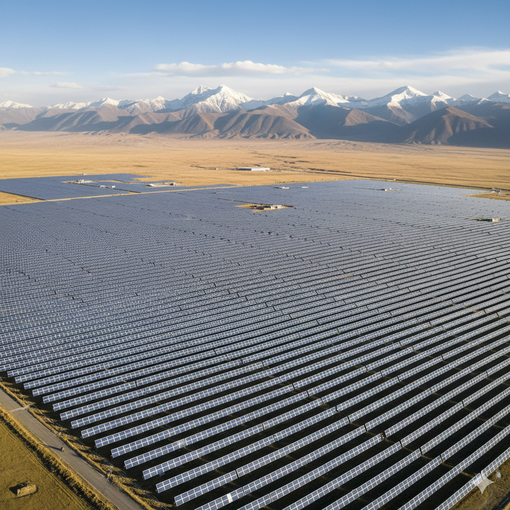 Strom vom Dach der Welt: Chinas neues Solarkraftwerk im tibetischen Hochland