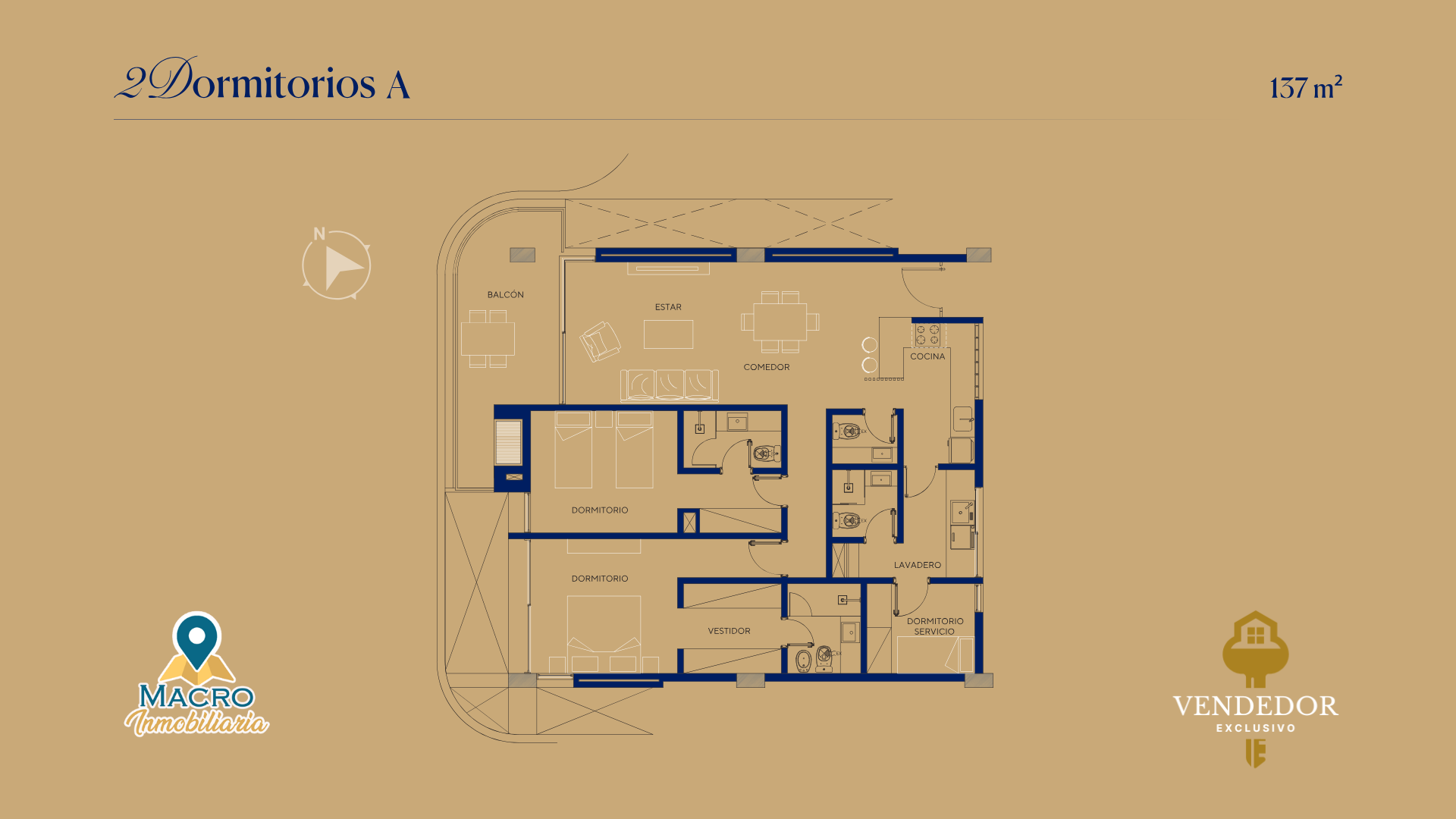 Departamento 2 Dormitorios A Unidad 103 - RIVIERE