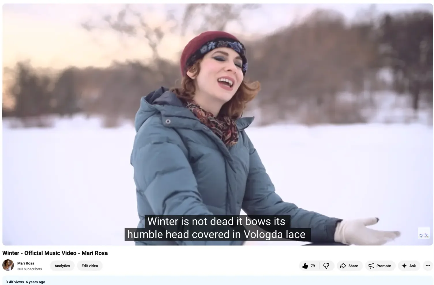 Lyric Excerpt - Winter 