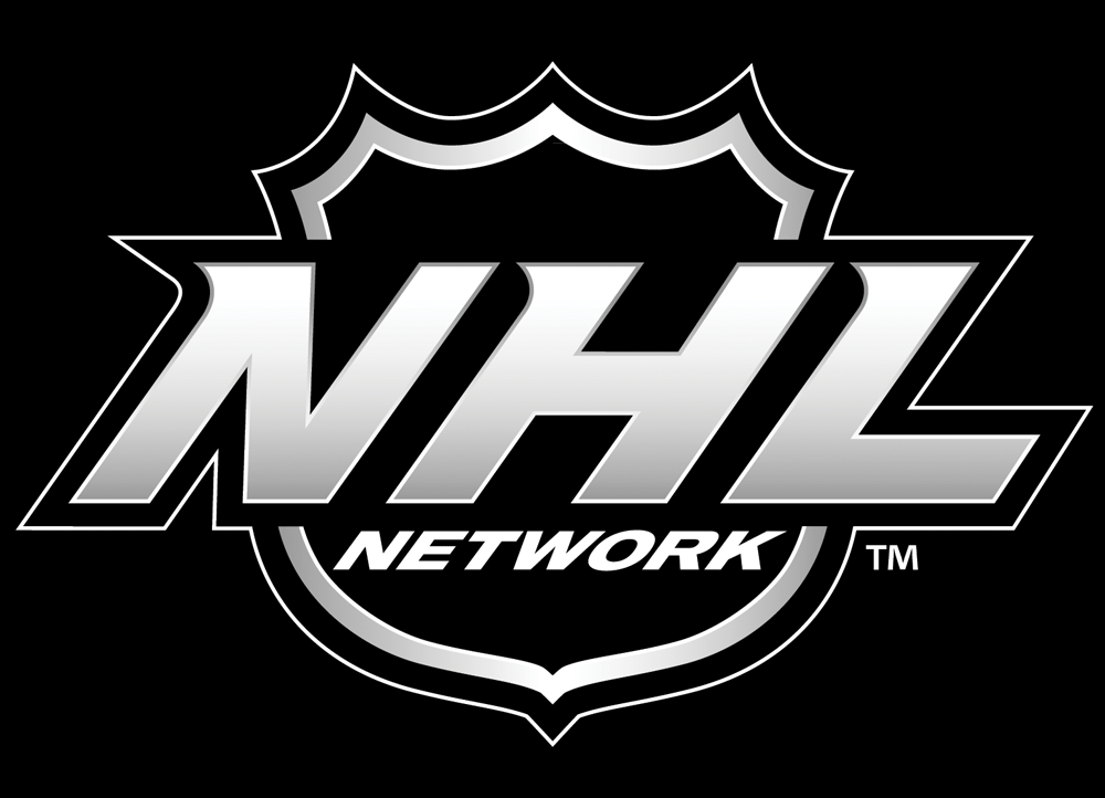 Black and white logo of the NHL Network with a shield outline and bold lettering.