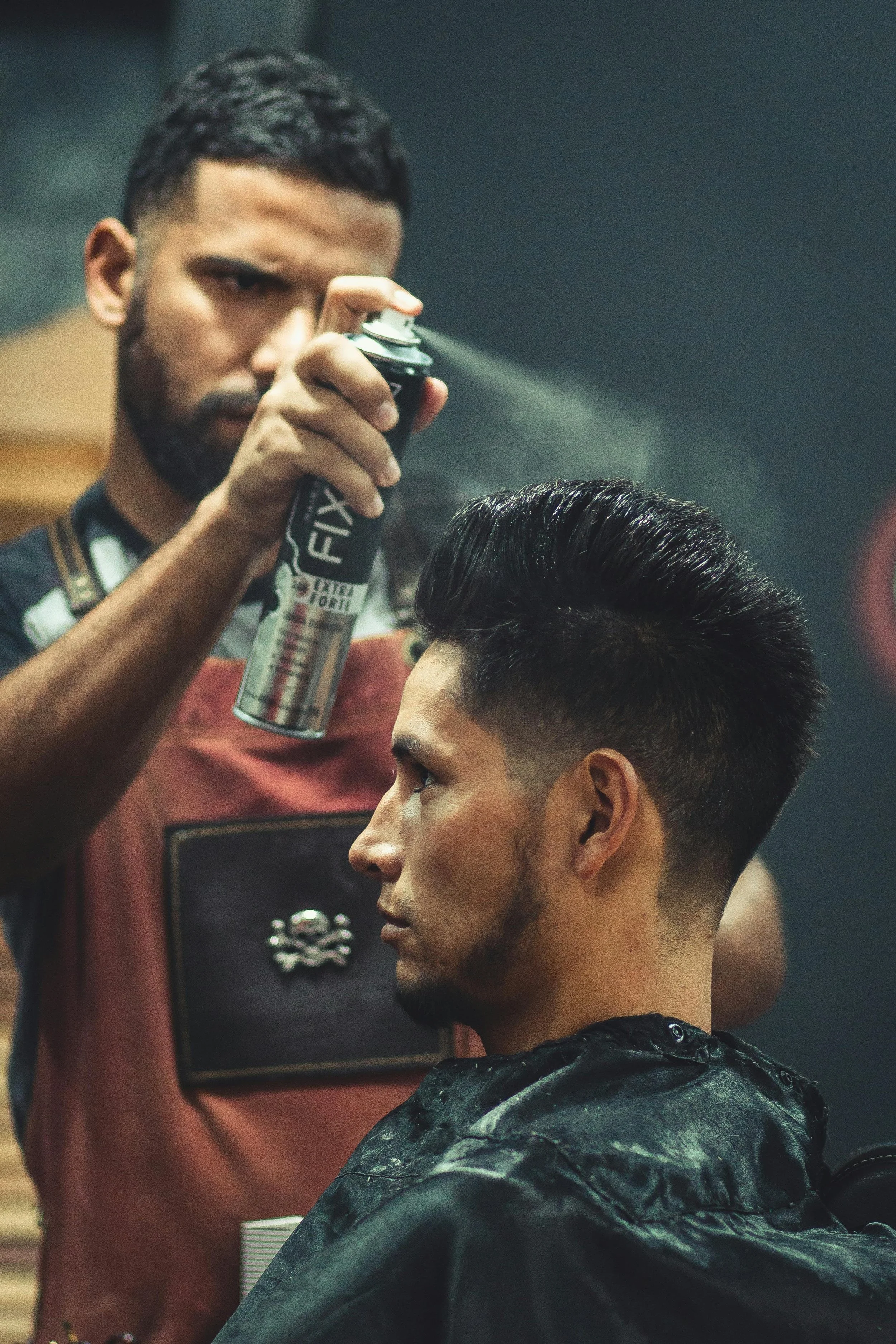 Modern barbershop haircut service