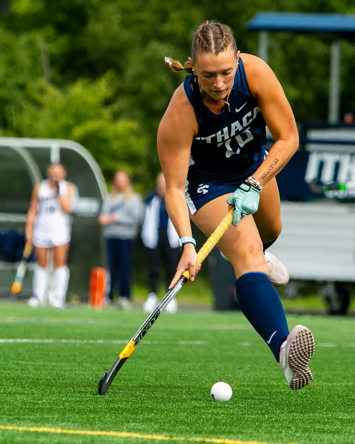 Amazing win for @ithacafieldhockey on Saturday against Union! #gobombers 💙‼️📸