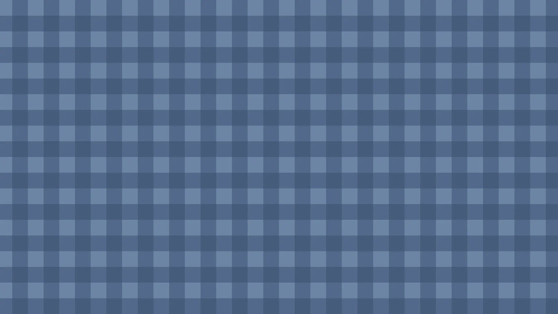 A blue and white checkered tablecloth.