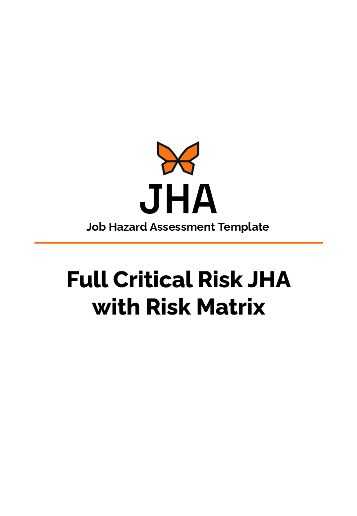 Full Critical Risk JHA with Risk Matrix : Editable (Word)