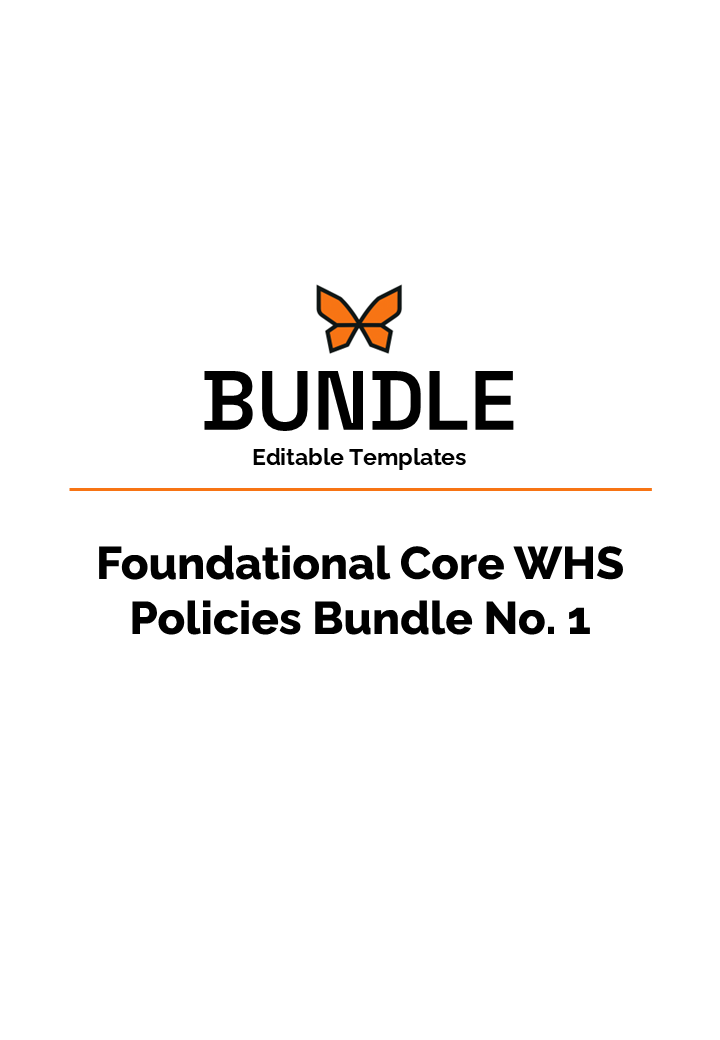 Foundational Core WHS Policies Bundle No. 1 : Editable (PPT)