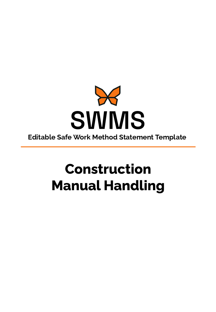 Construction Manual Handling SWMS : Editable (Word)